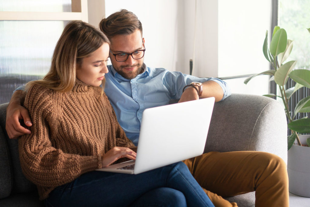 Couple Checking Their Savings