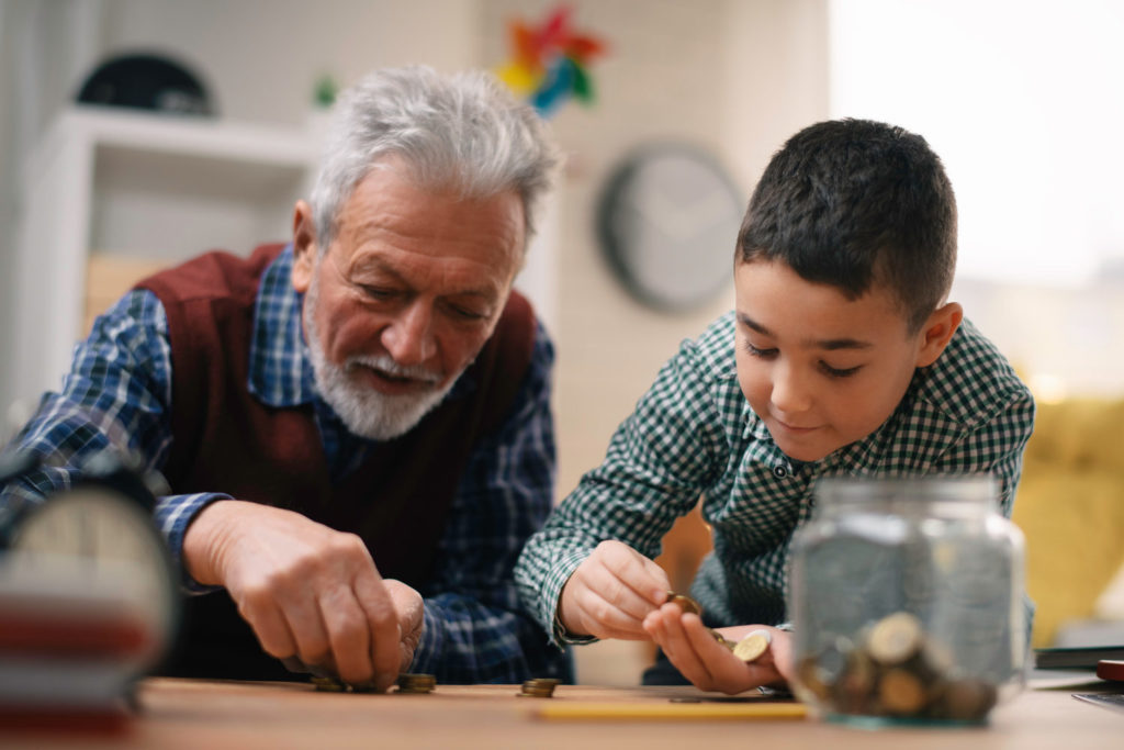 Start Saving Young With Grandson and Grandpa